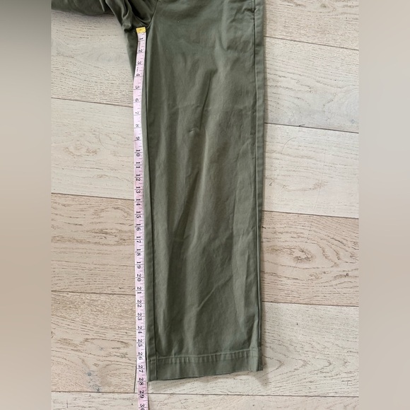 Alex Mill Kelly Chino Size 2 - Olive Green wide leg cropped - Picture 10 of 10